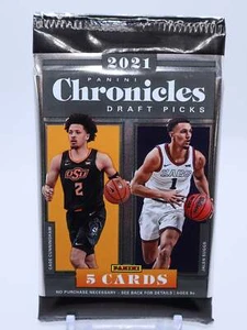 Panini Cronache 2021 Draft Picks Basketball Blaster Pack (5 Cards) - Foto 1 di 3