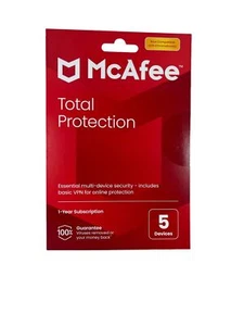 McAfee Total Protection Antivirus 5 Geräte 1 Jahr Windows Mac Android iOS - Bild 1 von 2