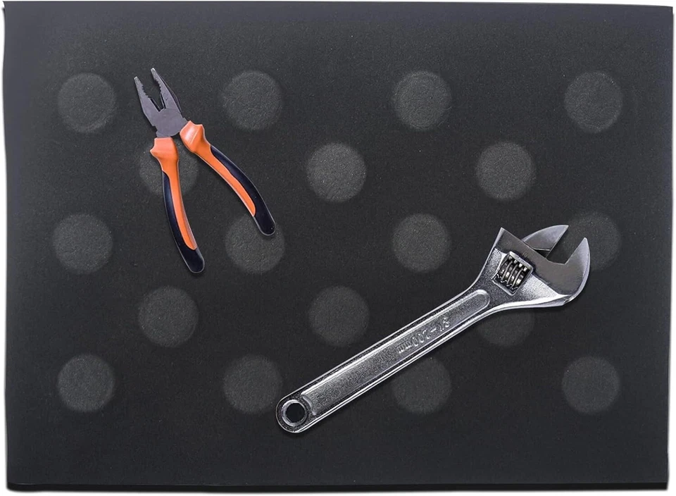 Alfombrilla magnética flexible para portaherramientas para pernos, tuercas, bandeja de piezas de tornillo 11,8"x8" 1 pieza Foto 1 de 4