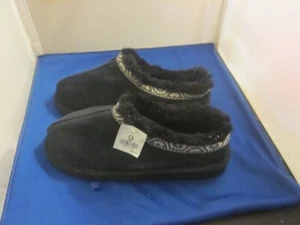 Neu mit Etikett Footstar FireSide Damen-Hausschuhe schwarz Wildleder-Stil Größe 9 - Bild 1 von 5