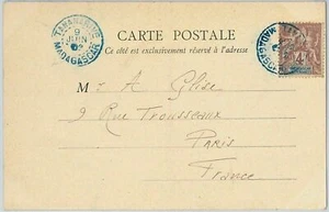 44942 - MADAGASCAR - POSTAL HISTORY - POSTCARD to FRANCE 1902 - TANANARIVE - Picture 1 of 1