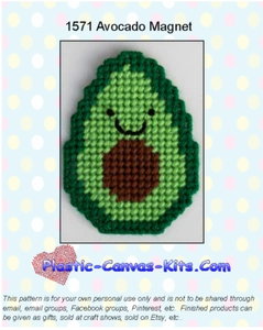 Kit o patrón de lona de plástico imán de aguacate - Imagen 1 de 1