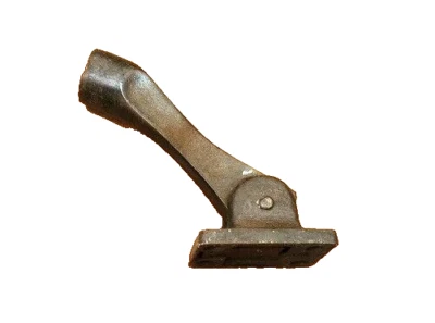 Antiguo tope de puerta desplegable de hierro fundido de 4 1/4" Foto 1 de 4