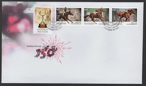 2010 Melbourne Cup Australia Horse Racing Phar Lap FDC - Picture 1 of 2