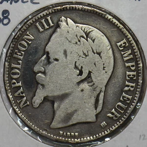 France 1868 5 Francs 296784 combine shipping - Picture 1 of 2