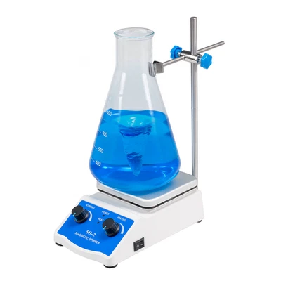 Magnetrührer mit Heizplatte 200 °C Magnetrührer Mischer 200W Heizplatte 12x12cm - Bild 1 von 4