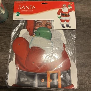Jointed 29-inch Santa Paper Christmas Party Supplies and Decorations  - Picture 1 of 5