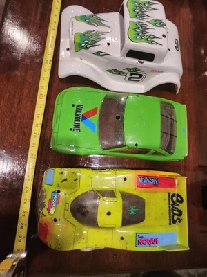 1/12 RC car body shells Buds VALVOLENE NOVACK VINTAGE PLASTIC USED Lot of 3 - Image 1 of 4