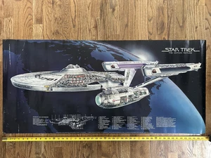 Star Trek The Motion Picture Starship U.S.S. Enterprise 1979 Poster 48" X 22” - Picture 1 of 14