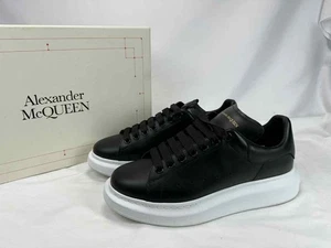 Alexander McQueen Oversized Sneaker Schwarz Leder Weiße Sohle US 8 EU 41 TS710 - Bild 1 von 13