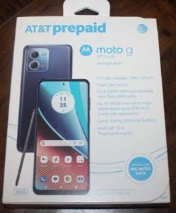 Nuevo Smartphone Azul AT&T Motorola Moto G Stylus 128GB 6.5" HD+ Pantalla Prepago - Imagen 1 de 5