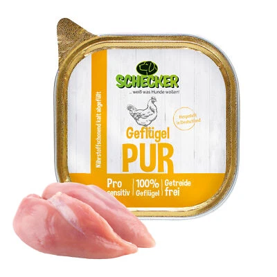 DOGREFORM Fleischtopf Schälchen PUR Geflügel - getreidefrei 12 x 200g glutenfrei - Bild 1 von 3