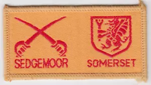 Boy Scout Double Badge Ext SEDGEMOOR/SOMERSET - Foto 1 di 1