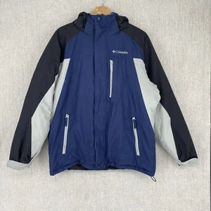 Giacca Columbia Sportswear Vintage Uomo M Blu Softshell Full Zip Omni Tech anni 90 - Foto 1 di 14