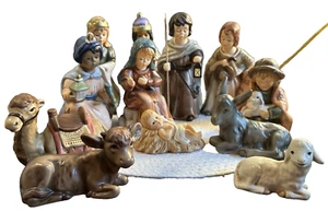 Vintage Goebel Weihnacht Weihnachtskrippe 12-teiliges Set RAR - Bild 1 von 24