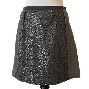 Les Copains Wool Sequin Mini Skirt EU Size 40 US Size Small