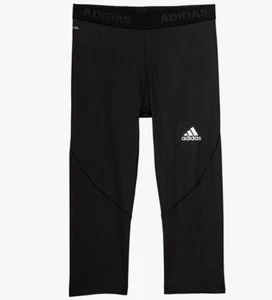 adidas Alphaskin Climacool Base Layer 3/4 Tights (for Big Boys) Black Sz LG $35 - Picture 1 of 11