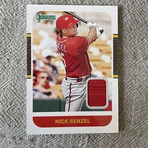 Nick Senzel 2021 Donruss Retro 1987 Materials #87M-NS Patch Relic Cincinnati