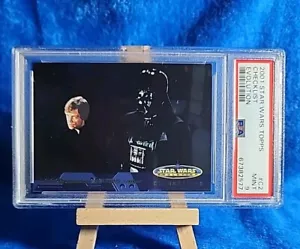 2001 Star Wars Evolution Topps Foil #C2 Luke Skywalker Darth Vader PSA 9 POP2 - Picture 1 of 3