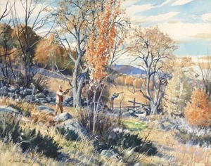 Aiden Lassell Ripley Grouse Near The Apples Canvas Print 16 x 20 - Picture 1 of 4