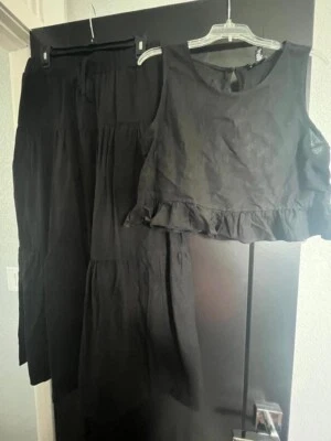 Nicole Miller 2 pc Skirt/Top - sz L - NWT - Linen Blend - Free Shipping - Image 1 of 4