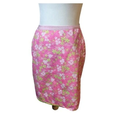 Falda envolvente reversible vintage Lilly Pulitzer estampado hipopótamo león Foto 1 de 4