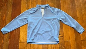 Pebble Beach Mens Sweatshirt M Pullover Golf Performance Half-zip light Blue - Picture 1 of 8