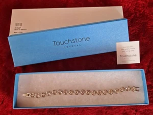 Touchstone Crystal White Ice Bracelet Swarovski Stones NEW in Box - Picture 1 of 5
