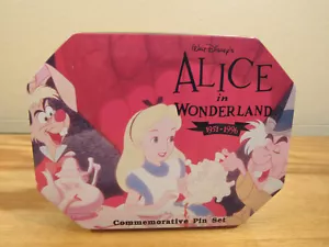 Disney Commemorative 6 Pin Set Alice in Wonderland 1951-1996 - Picture 1 of 22