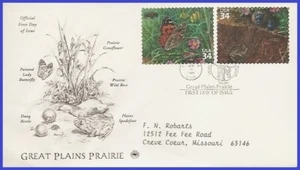 USA5 #3506e ADDR PCS ARTCRAFT FDC Prairie Painted Lady Butterfly - Picture 1 of 1