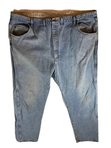 Pantalones de mezclilla Wrangler 48 x 32 azul resistente 35001VI algodón cremallera mosca marcas para hombre - Imagen 1 de 17