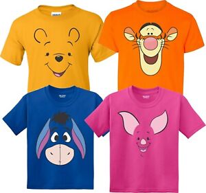Winnie the Pooh Halloween faces Birthday Halloween Christmas family T-Shirts