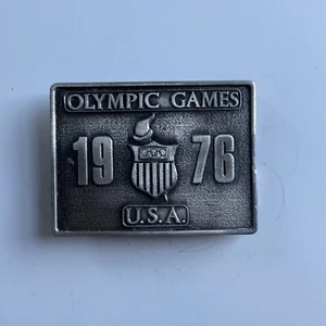 Fibbia cintura Giochi Olimpici 1976. Bergamotto Ottone Funzionante - Foto 1 di 5