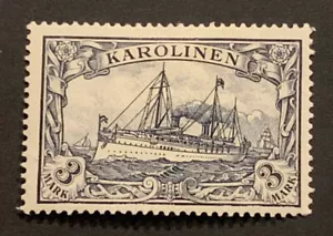 Travelstamps:Germany Karolinen Stamps UnWMK 3 Mark Mint, Og, Hinged - Picture 1 of 6