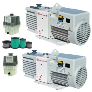 Bombas de vacío de doble etapa y filtro de niebla de aceite y elemento Edwards RV8 RV12 paletas rotativas - Imagen 1 de 29