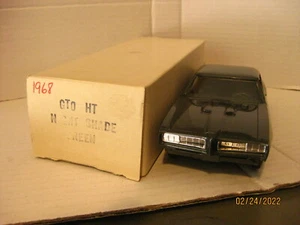 1968 PONTIAC GTO HARDTOP 1/25 scale - PROMO, NIGHT SHADE GREEN, WITH BOX !!! - Picture 1 of 12