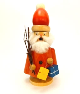 Räuchermann Weihnachtsmann gebeizt (18cm) Gahlenz Erzgebirge NEU & OVP - Picture 1 of 2