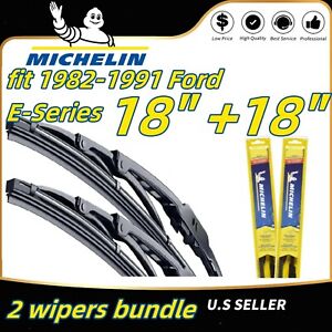 Wiper Blades 2-Pack Standard Wipers Fit 1982-1991 Ford E-Series Econoline 301802