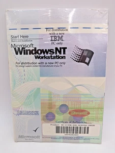 Microsoft Windows NT Workstation CD, Booklet & COA New Sealed Compaq OEM - Picture 1 of 5