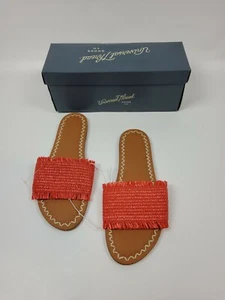 Universal Threads Basket Weave Memory Foam Red Sandals size 8 - Picture 1 of 8