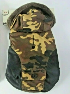 Cálido abrigo para cachorro con capucha ropa para perro acolchado XS Nuevo - Imagen 1 de 4