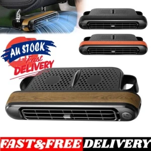 Mini Car Mounted Seat Back Cooling Fan Portable 3 Speed Headrest Silent Cooler - Picture 1 of 14