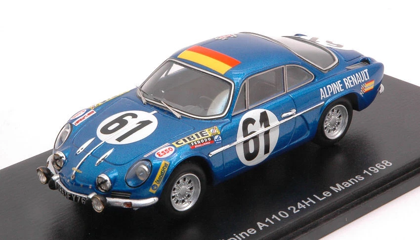 Alpine A110 #61 Lm 1968 M.nusbaumer / J.bourdon 1:43 Model SPARK MODEL - Immagine 1 di 1