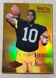 1995 Select Certified Mirror Gold Kordell Stewart RC #129 Steelers Rookie