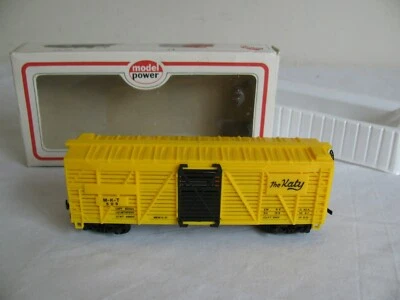 Model Power Trains HO Scale MKT Missouri Kansas Texas Katy 40' Cattle Car #8013 - Image 1 of 4