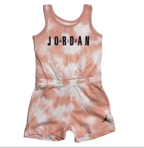 Jordan Girls Tie Dye Romper Shorts Outfit Sz 4 5 6 NEW - Picture 1 of 8