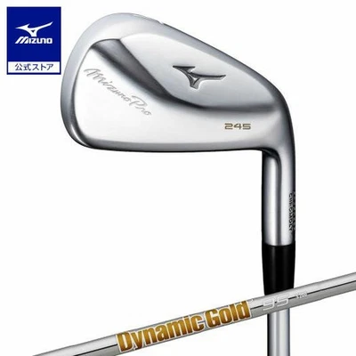 MIZUNO Pro 245 IronSet 5-9 Pw RH Dynamicgold 95 Steel Flex S200 New - Image 1 of 4