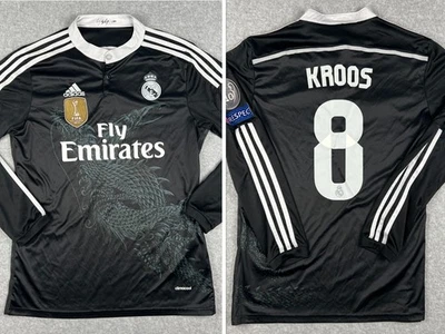 Real Madrid Kroos Yamamoto Adidas Black Third Jersey Dragon Large Mens 2014 - Image 1 of 4