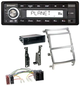 Continental USB 1DIN AUX DAB MP3 Autoradio für Hyundai ix55 (2009-2012) silber - Bild 1 von 9