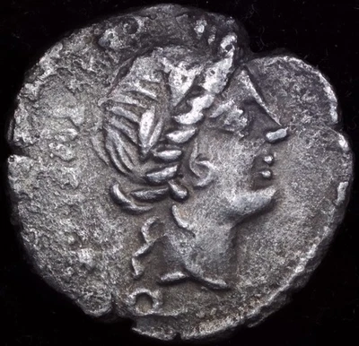 97 BC Roman Republic Silver Quinarius C. Egnatuleius Rev: Victory Standing Left - Image 1 of 4